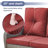 Outdoor Courtyard Wicker Sofa Conversation Set With Rocking Chairs-756647945-756647950