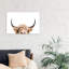 Peeking Cow - Wrapped Canvas Print-651292560