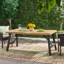 Ensemble repas d'extérieur avec 2 bancs et 1 table repas (3 pièces)