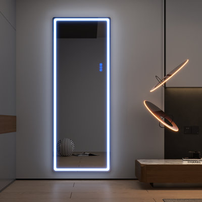 Arczi Metal Flat LED Floor Mirror
