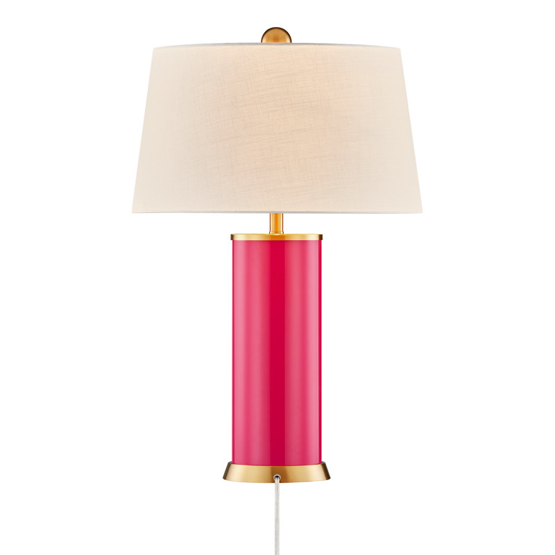 Melissa 1-Light Table Lamp, Pink