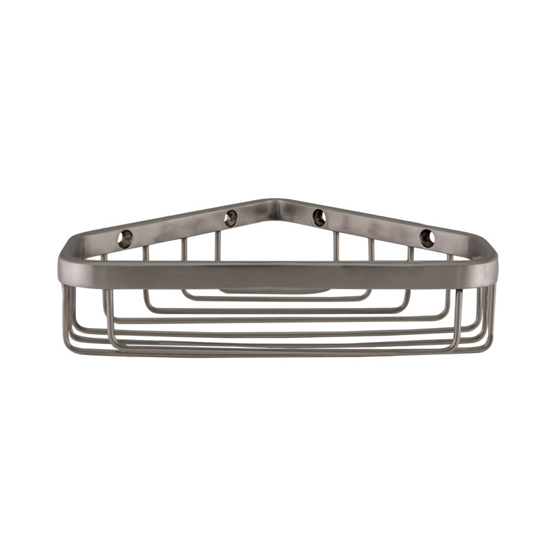 Panier de douche en coin Chertsey, Nickel satiné, H 1,37 po x l 9,5 po x P 6,25 po