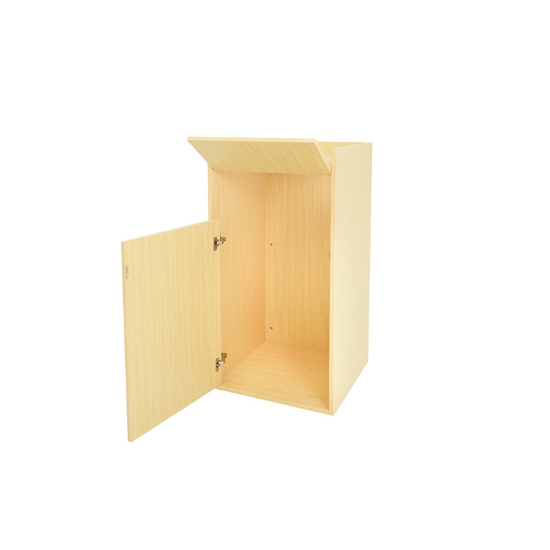 Poubelle 40 gallons Food Service, Brun