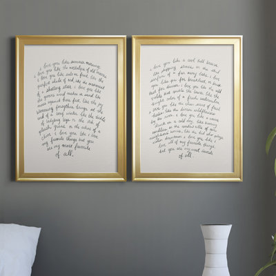 " Letter To A Lover I " 2 - Pieces