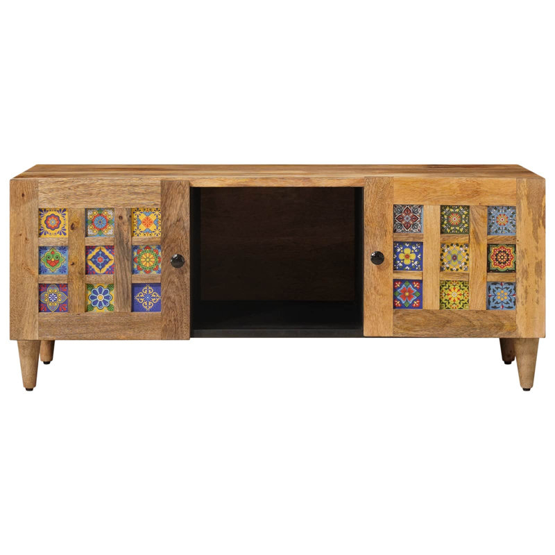  Coffee Table Solid Mango Wood Living Room Furniture Decorative Tabletop