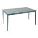 Limetta Rectangular Composite Top Dining Table With Umbrella Hole