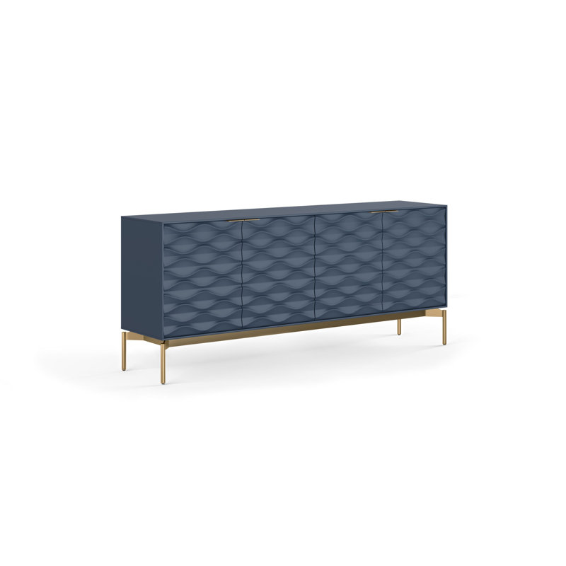 Ripple 79.5'' Sideboard, Ocean/Brushed Brass