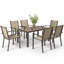 Steel Patio Dining Set Table,