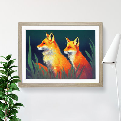 Fine Foxes - Single Picture Frame Painting