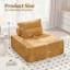 Canapé modulaire à assise profonde avec dossier réglable (1 pièce)-1230067304