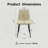 4-Piece Linen Upholstered Dining Chair Set with High Back & Metal Frame-146214572-146486668
