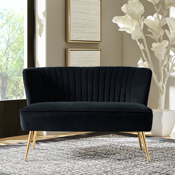 Black Velvet Sofas You'll Love | Wayfair