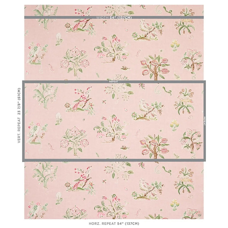 Magical Menagerie Fabric, Blush