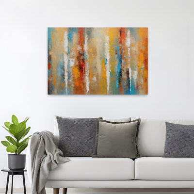 Sunfire, art mural abstrait contemporain