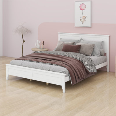 Modern Solid Wood Platform Bed