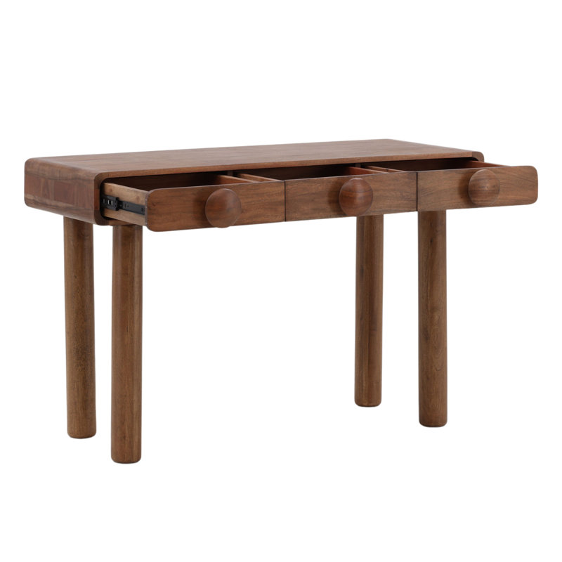 Rosie 47" Wide Writing Desk, Brown