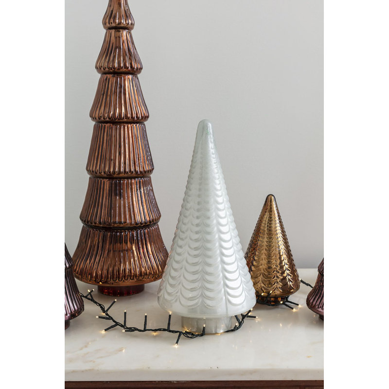 Christmas Tabletop Tree, 18.25" H x 8" W x 8" D, White