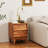 2-Piece MDF Vintage Bevel Style Mid-Century Bedroom Nightstand Set-1577497026