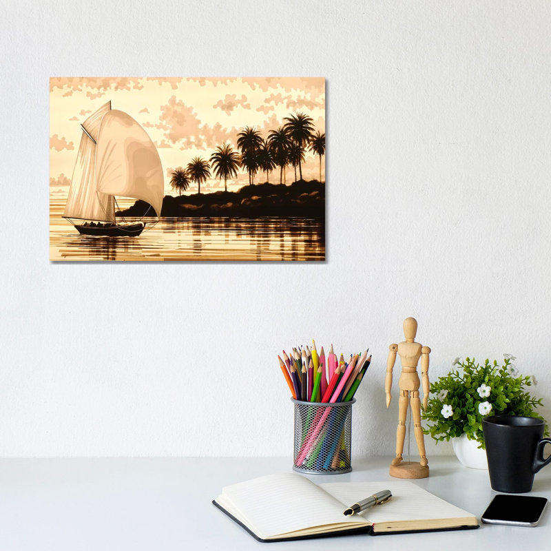 Sail by Max Zorn - Print on Canvas, 20.32 cm H x 30.48 cm W, Wrapped Canvas