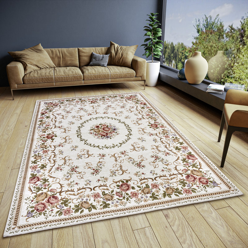 Gobelin Cream Rug, Rectangular 150 x 220cm