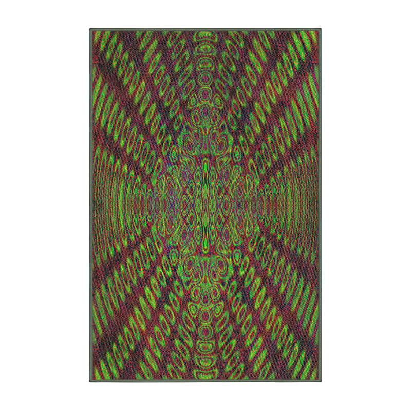 Abstract Indoor Rug, Rectangle 4' x 6'