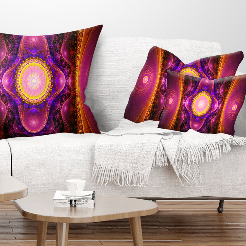 Coussin lombaire cryptically fractal design Abstract