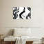 Impression sur toile Wispy Black Brush Strokes-93025580