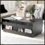 Table basse moderne moderne avec 4 tiroirs et 2 tablettes-996270360