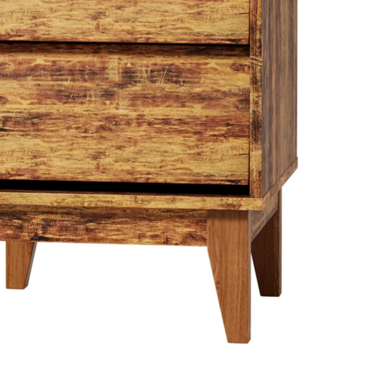 16cm W Manufactured Wood Bedside Table, Brown