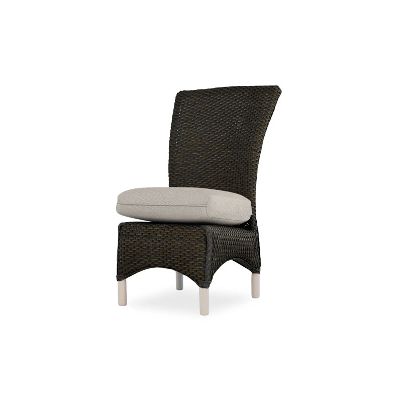 Mandalay Outdoor Dining Armchair, Canvas Birdseye Sunbrella® Canvas, Mink