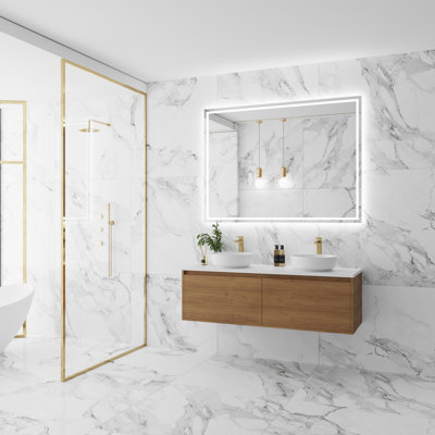 Meuble-lavabo double 60 po Mizu