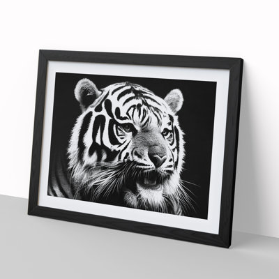 Monochrome Tiger Vol.1 - Framed Print