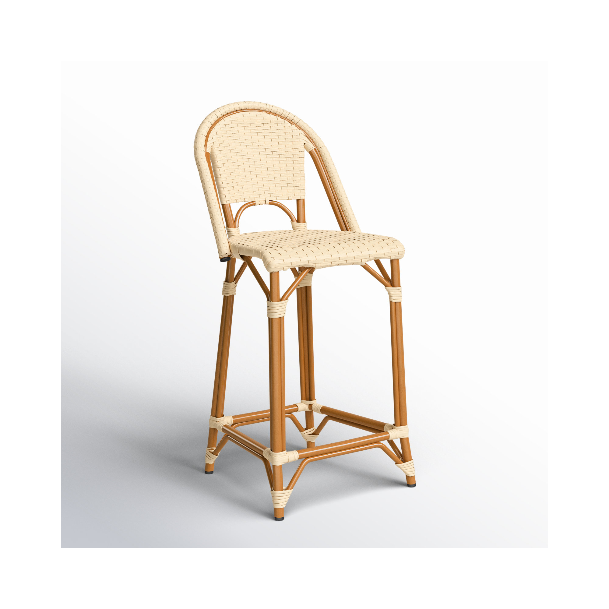Kesa California 25" Patio Counter Stool, Natural