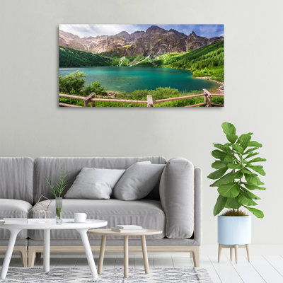 Sea Eye Of The Tatra Mountains - No Frame Print on Canvas