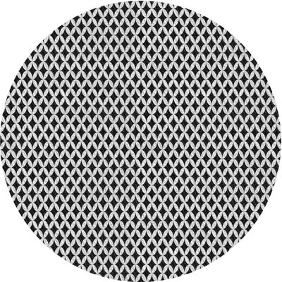 Tapis noir/blanc à motifs