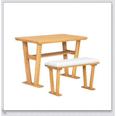 Table de salle à manger en bois massif Farmhouse Modern