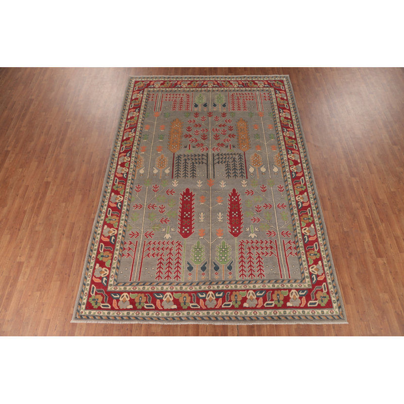 Handmade Kazak Oriental Area Rug 8