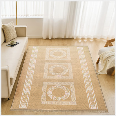 Rectangle 230 cm x 160 cm Geometric Indoor / Outdoor Area Rug