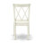 Clarksville Dining Room Chairs - Double Cross Back Wood Seat Chairs, Set of 2, Linen White-1990785322-1939731855