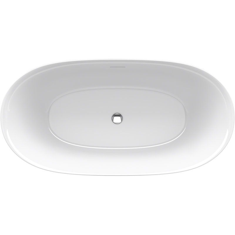 59" x 30" Freestanding Soaking Bathtub