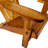 Foldable Indoor Wood Chair With A Comfort - Giving Sloping Seat, Wide Seat And Armrest, Made Of Populus In Oak Color, Simple Assembly, 250 Lbs Weight Limit, Ideal For Patio, Garden Outdoor