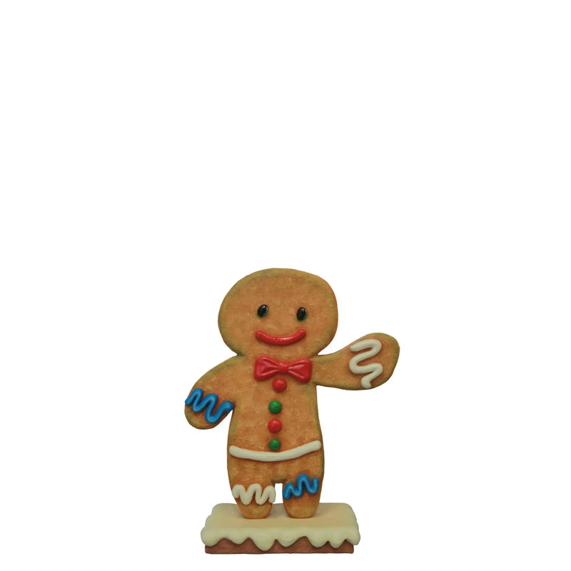 Small Boy Gingerbread Cookie Over Sized Statue