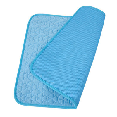 Pet Breathable Ice Pad 27.6x39.4in Non-Slip Washable Summer Cooling Mat For Dogs Cats, E