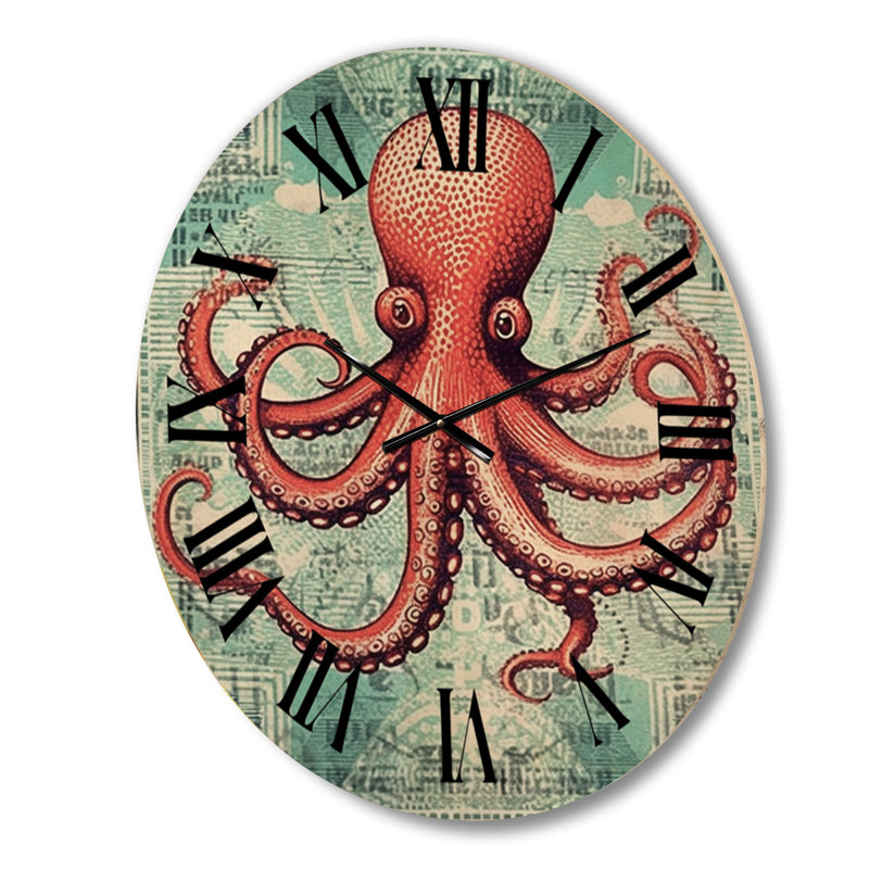 Horloge murale en bois massif Sepviva, Moyenne