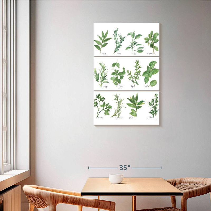Harnek Herb Chart, 57" H x 36" W