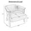 Fauteuil à oreilles 2 pièces en similicuir avec pieds en bois massif pour espaces de vie-133998432-133998434