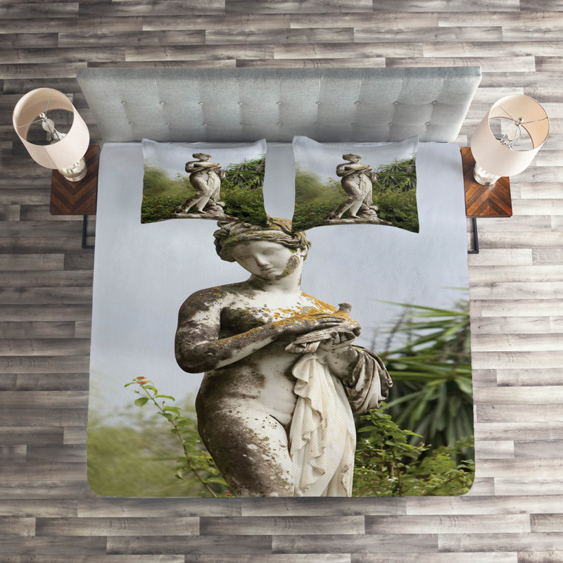 Traditional Polyester Coverlet, Queen Bedspread + 2 Shams