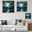 Emerald Glacier Glacial Majesty Pointillism - Landscapes Canvas Prints-1153089831-1153089824