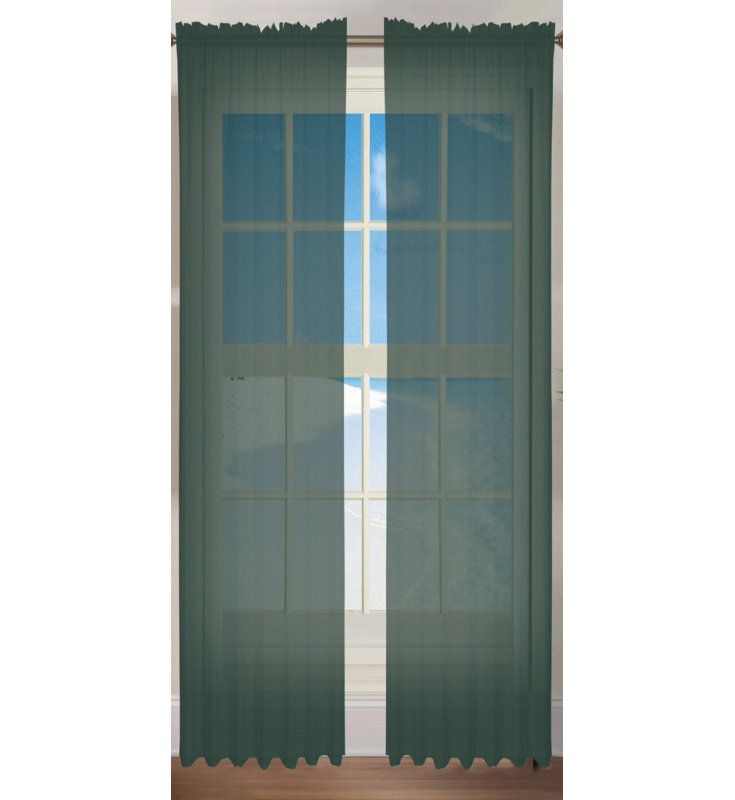 Ensemble de panneaux de rideau 2 pièces, Vert de chasseur, L 84" x 60" W