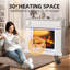Metro Lane 100cm W Electric Fireplace with 6800 BTU-1265301910